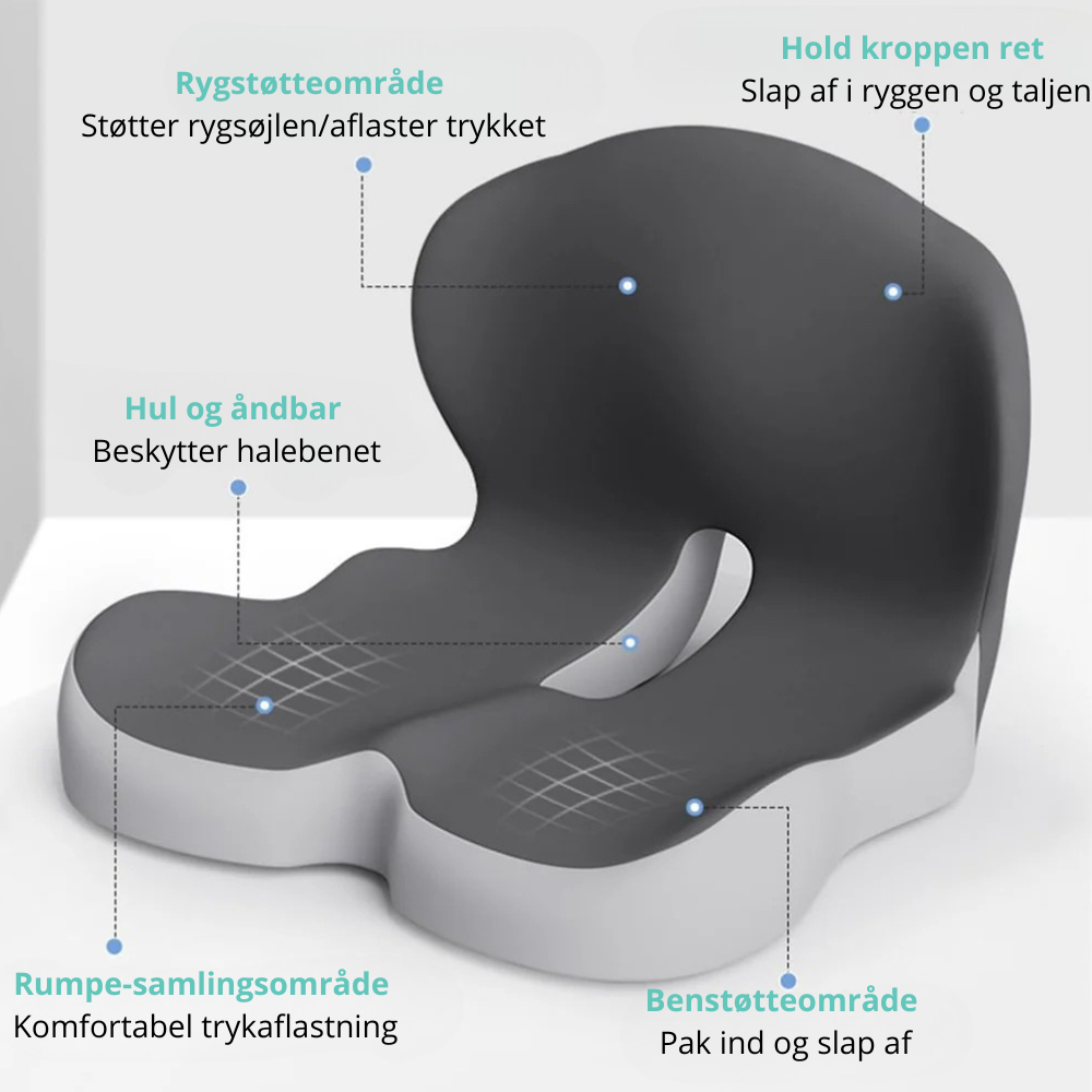 ComfortCore™ – Ergonomisk sædehynde til daglig komfort