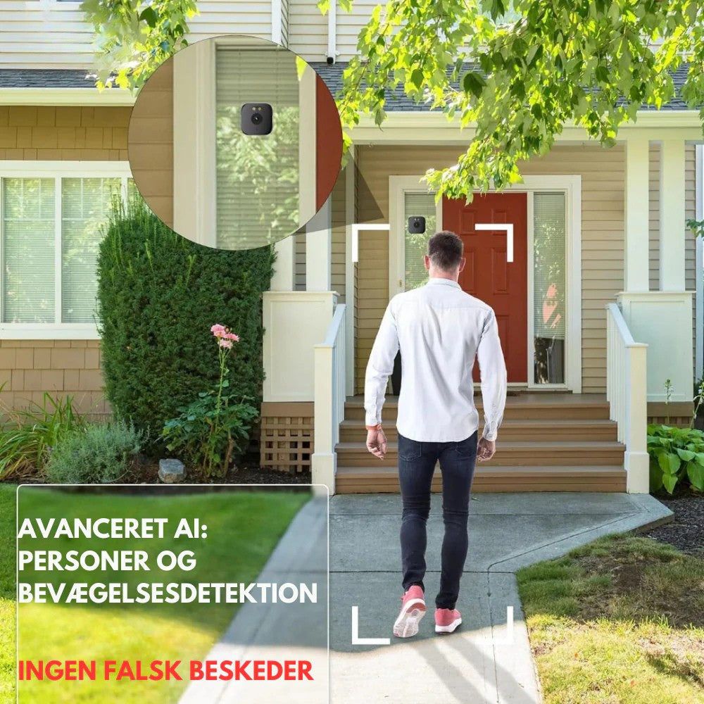 HomeGuard™ | Diskret indendørs kamera der beskytter dit hjem og din familie – uden boring