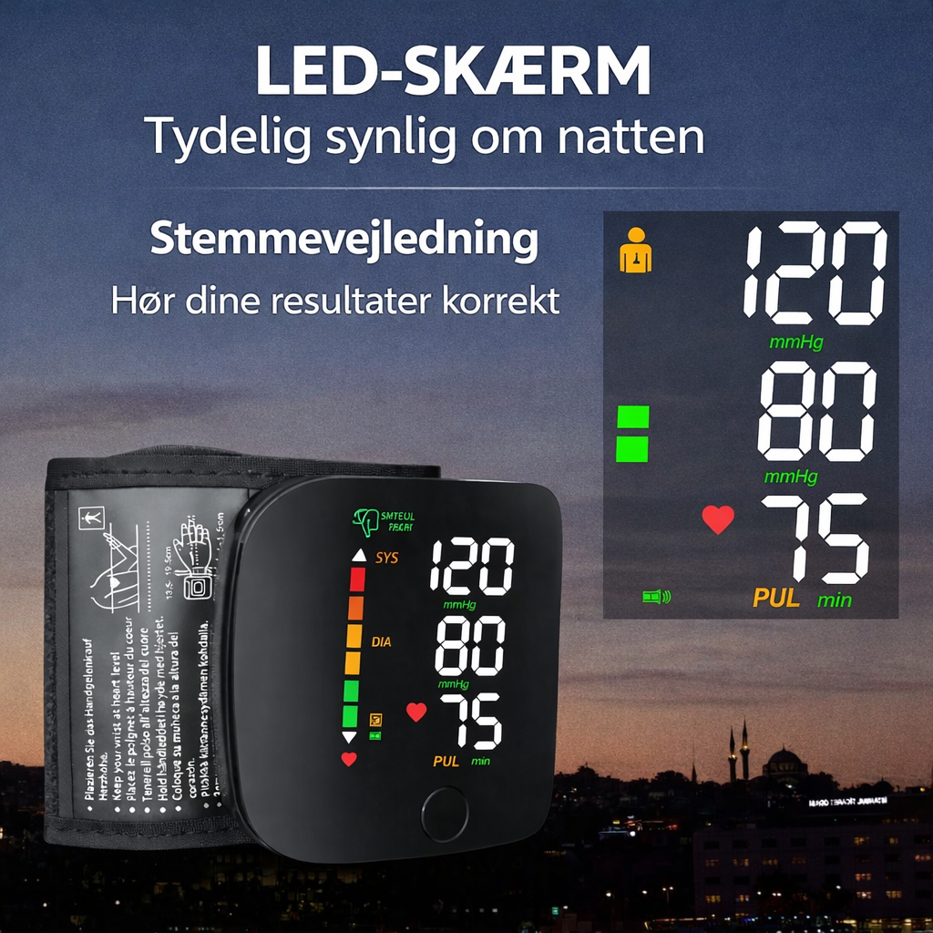 HomePulse™ | Nem og sikker måling af blodtryk derhjemme