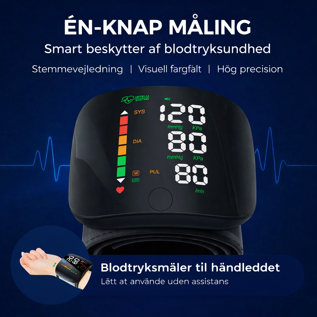 HomePulse™ | Nem og sikker måling af blodtryk derhjemme